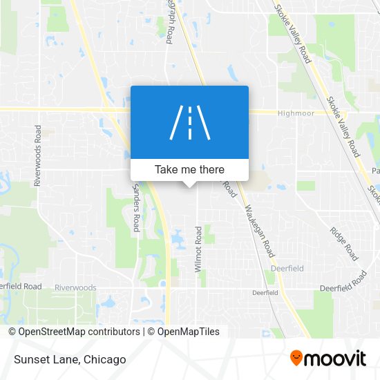 Sunset Lane map