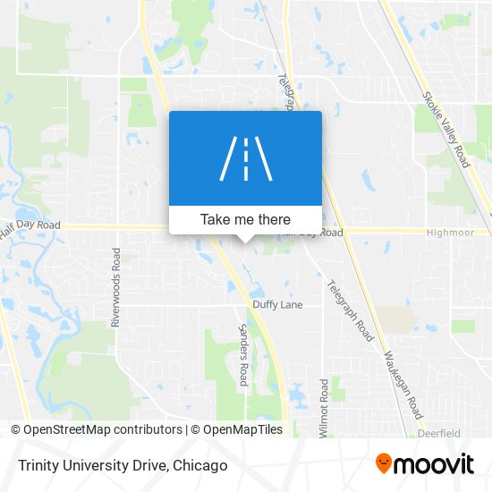 Trinity University Drive map