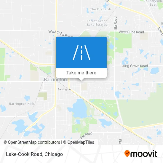 Lake-Cook Road map