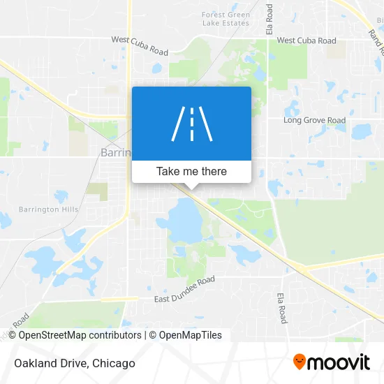 Mapa de Oakland Drive