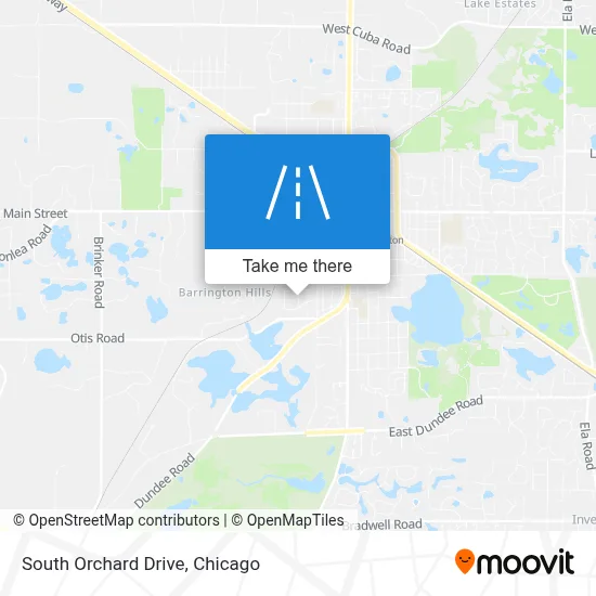 South Orchard Drive map
