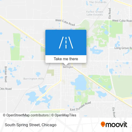 South Spring Street map