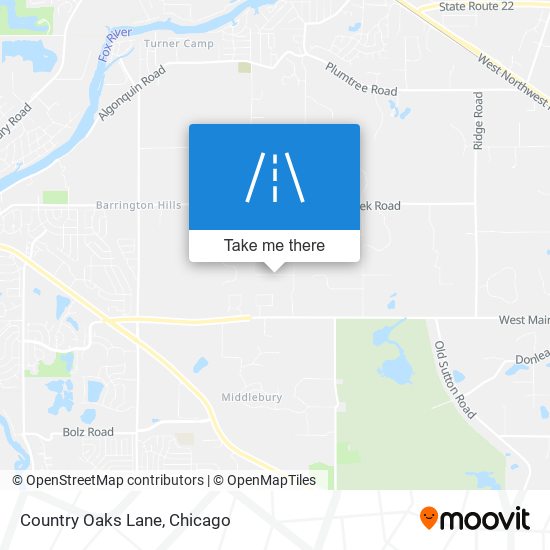 Mapa de Country Oaks Lane