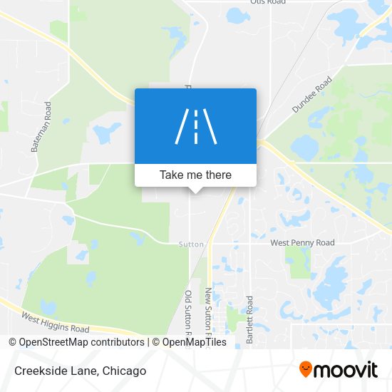 Mapa de Creekside Lane