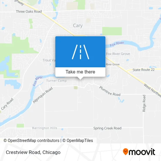Crestview Road map