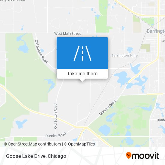 Goose Lake Drive map