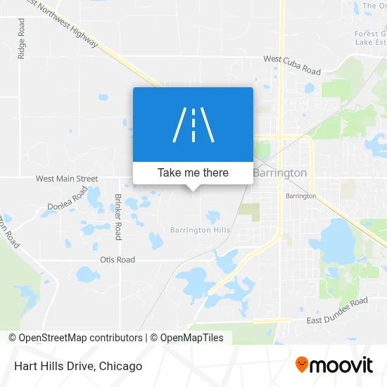 Hart Hills Drive map