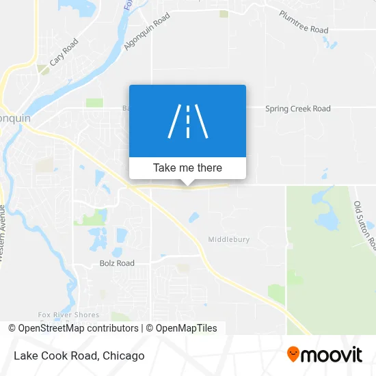 Lake Cook Road map