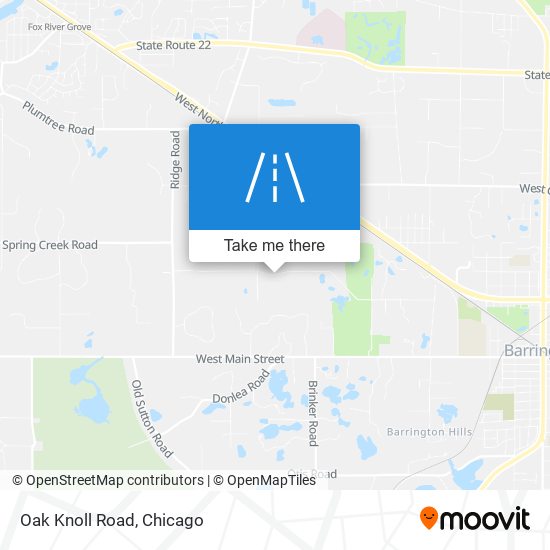 Mapa de Oak Knoll Road