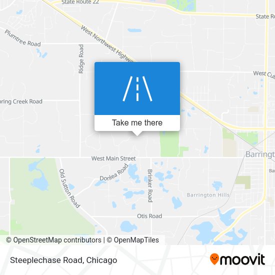 Mapa de Steeplechase Road