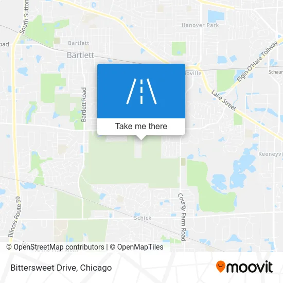 Bittersweet Drive map