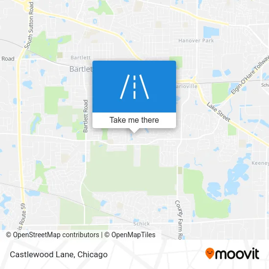 Castlewood Lane map