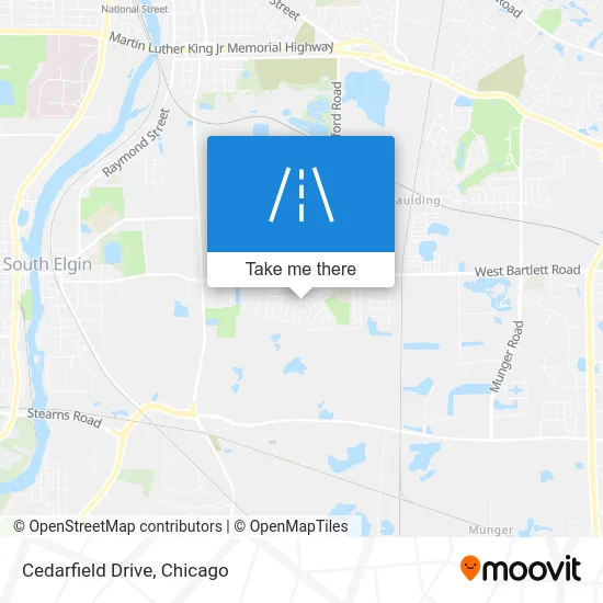 Cedarfield Drive map