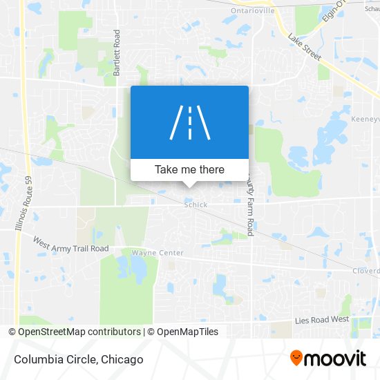 Mapa de Columbia Circle