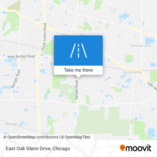 Mapa de East Oak Glenn Drive