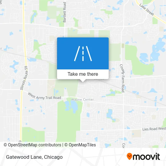 Gatewood Lane map