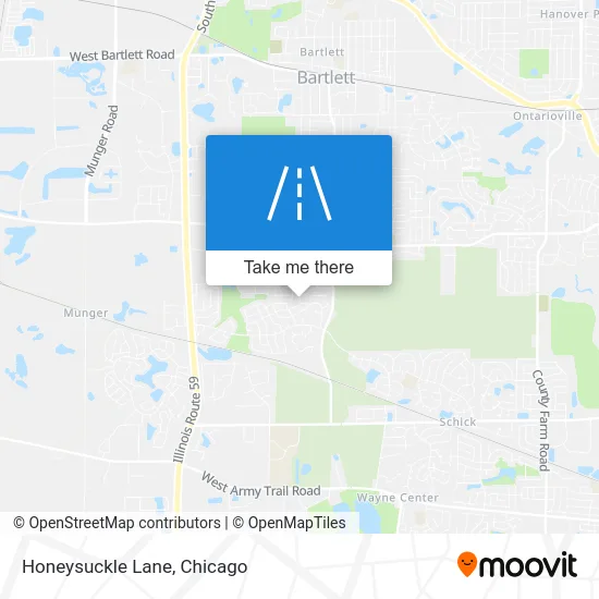 Honeysuckle Lane map