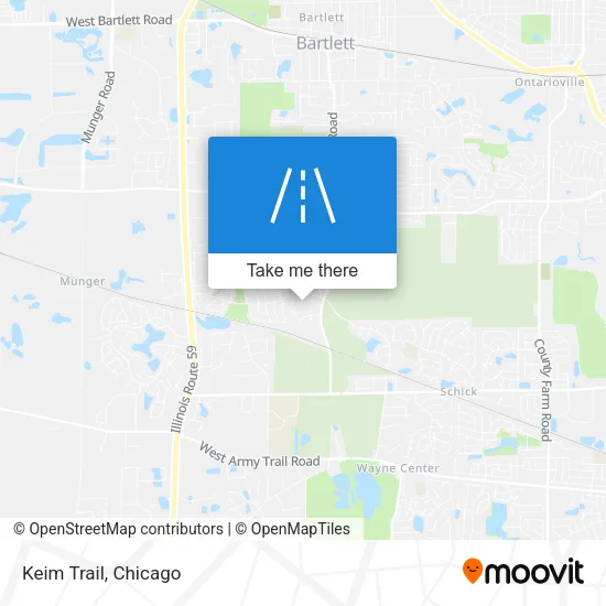 Keim Trail map