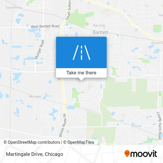 Martingale Drive map