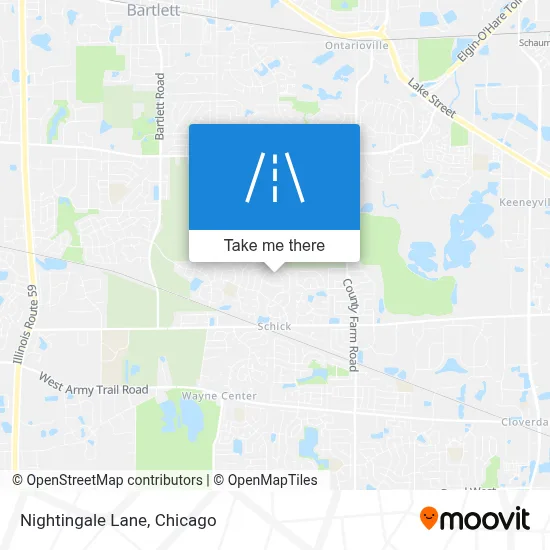 Nightingale Lane map