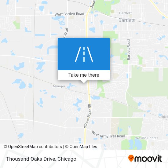 Mapa de Thousand Oaks Drive