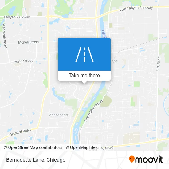 Bernadette Lane map