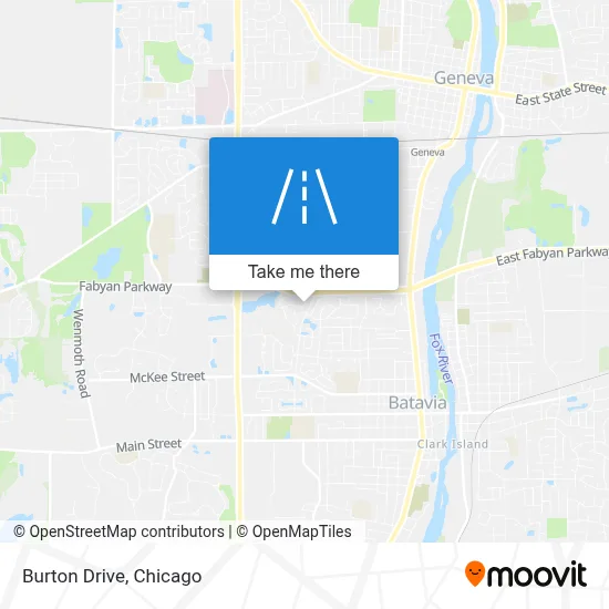 Burton Drive map