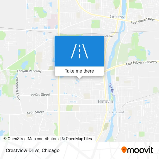 Crestview Drive map