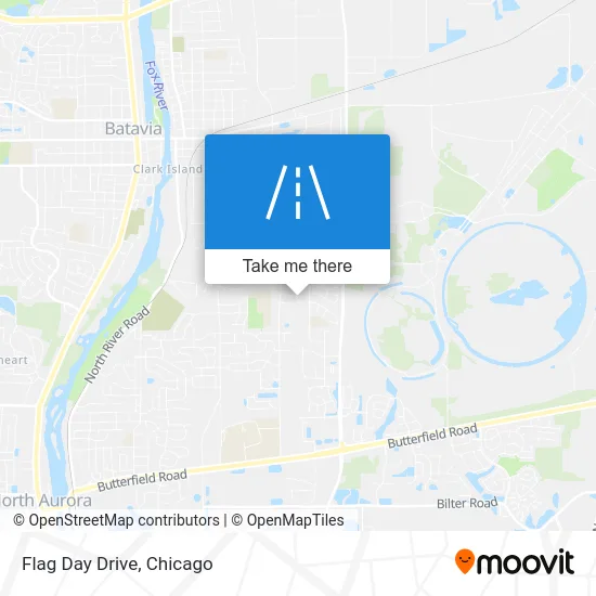 Flag Day Drive map