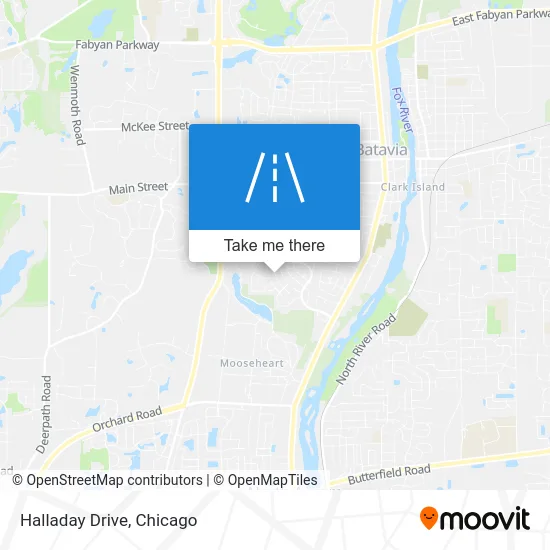 Halladay Drive map