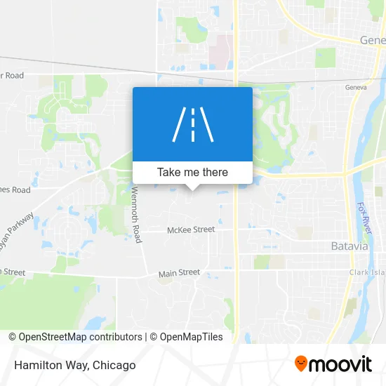 Hamilton Way map