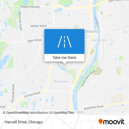 Harvell Drive map