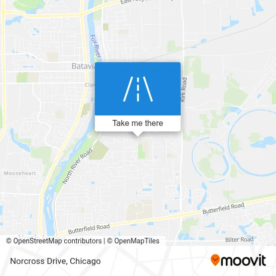 Norcross Drive map
