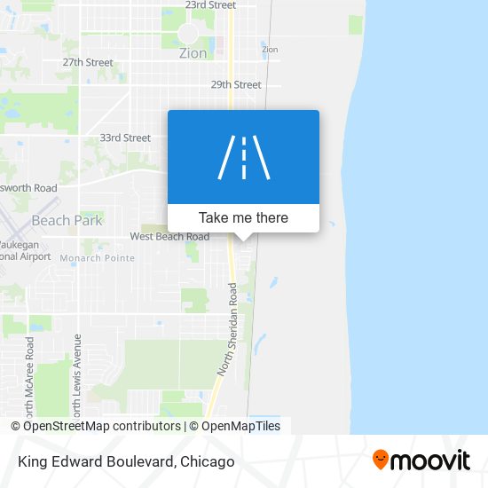 King Edward Boulevard map