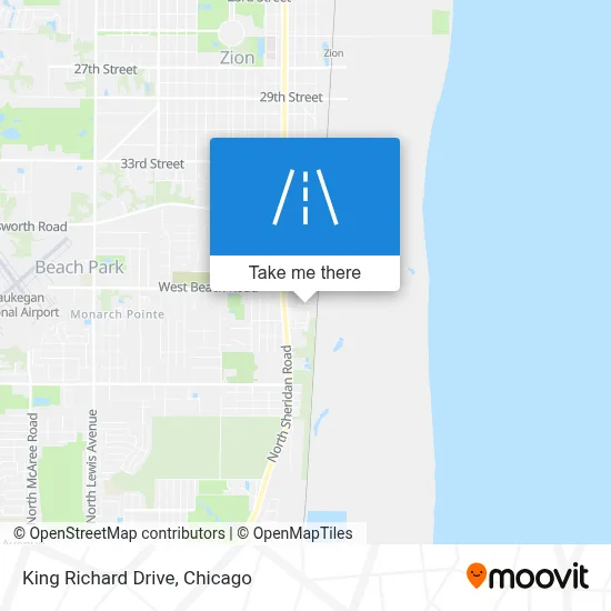 King Richard Drive map