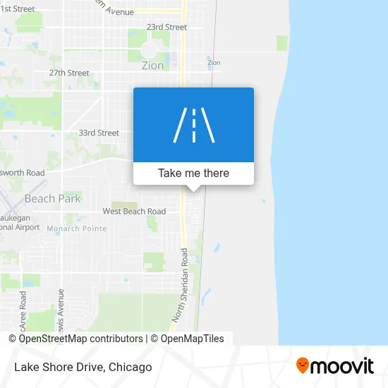 Lake Shore Drive map