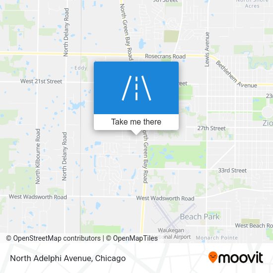 North Adelphi Avenue map