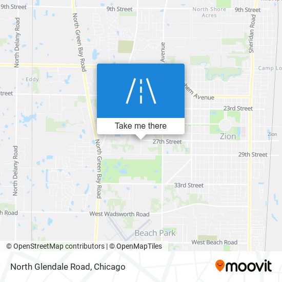 North Glendale Road map