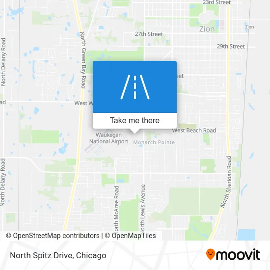 North Spitz Drive map