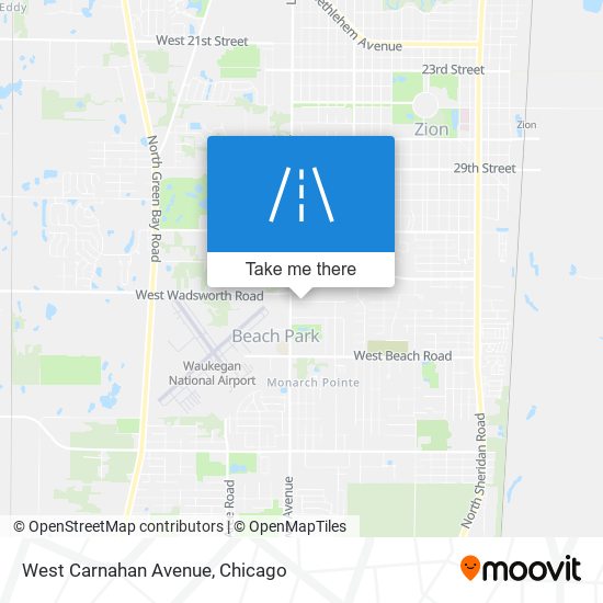 West Carnahan Avenue map