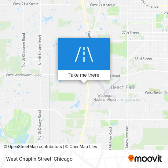 West Chaplin Street map