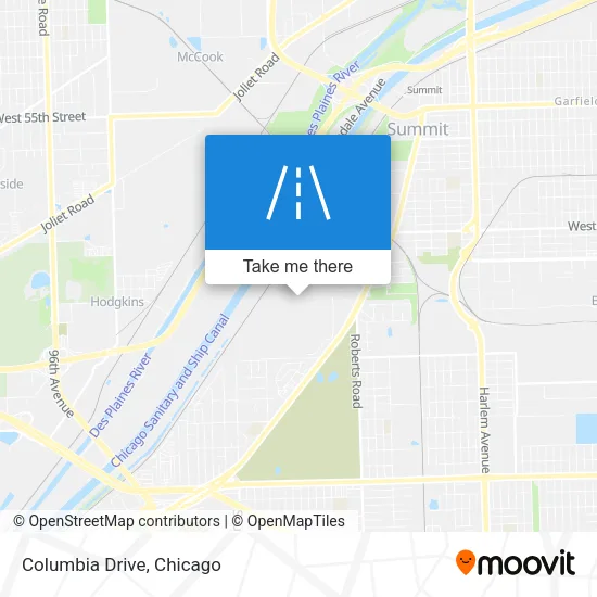 Columbia Drive map