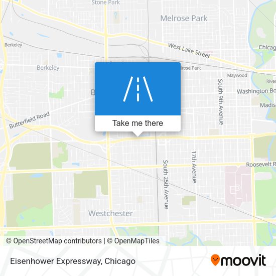 Mapa de Eisenhower Expressway