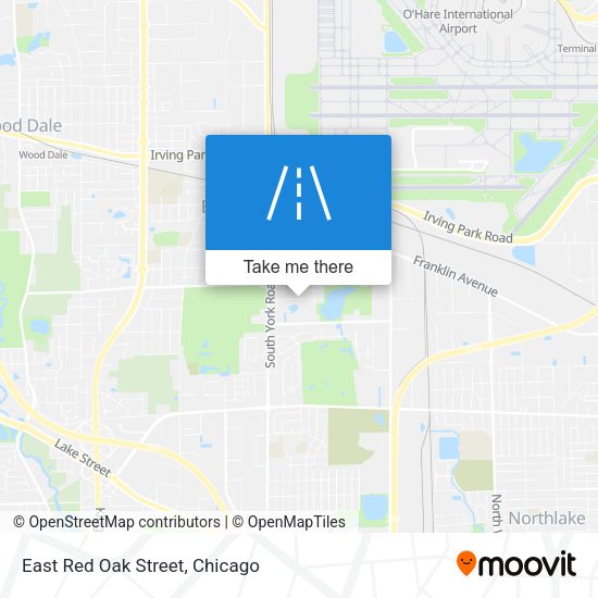 Mapa de East Red Oak Street