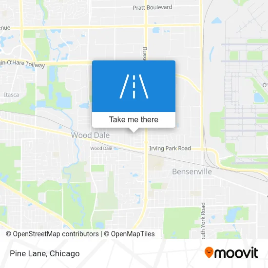 Pine Lane map