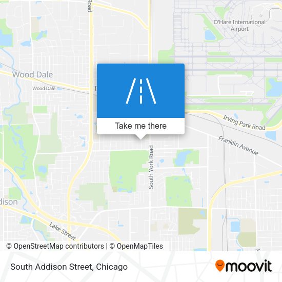 Mapa de South Addison Street