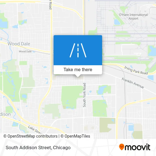 South Addison Street map