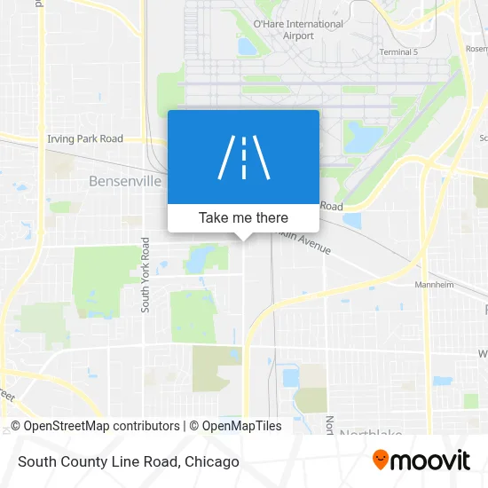 South County Line Road map