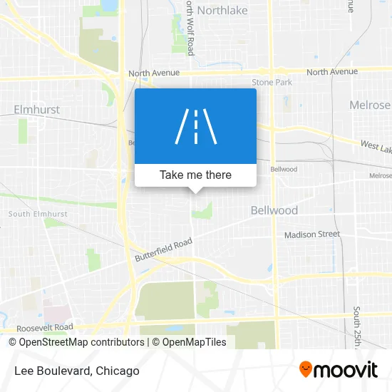 Lee Boulevard map