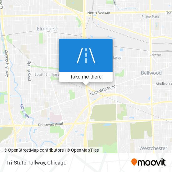 Tri-State Tollway map